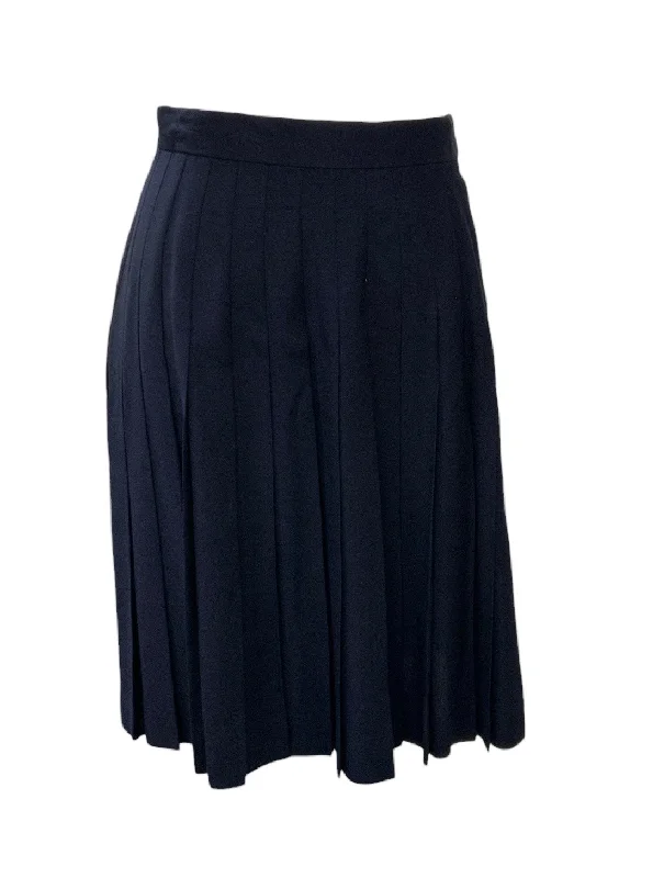 Talbots Women's Skirt Navy P velvet skirt glossy